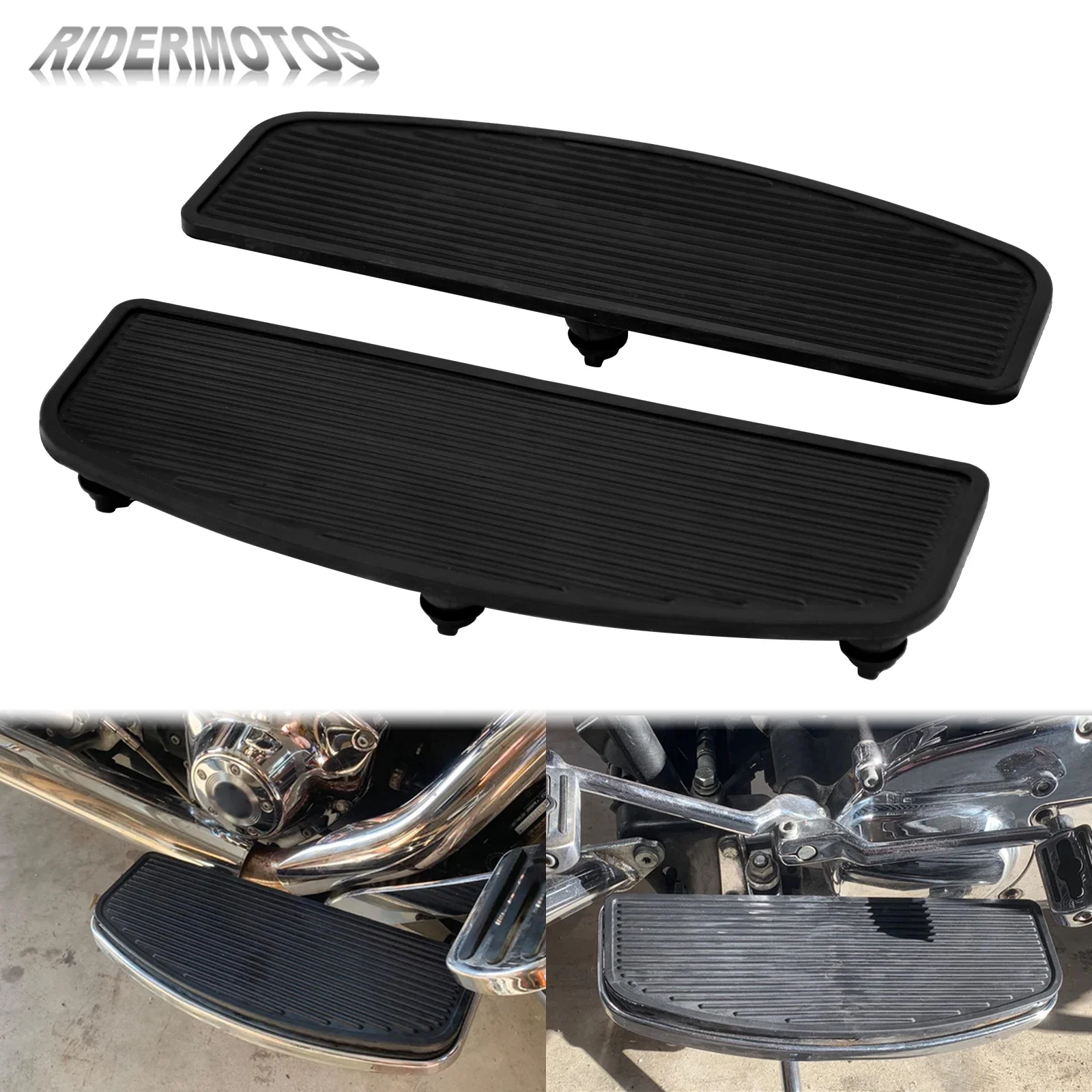 

Motorcycle Front Driver Footboard Floorboard Inserts Foot Footpegs Rubber For Harley Touring Road Glide FLTR Ultra Limited FLHTK