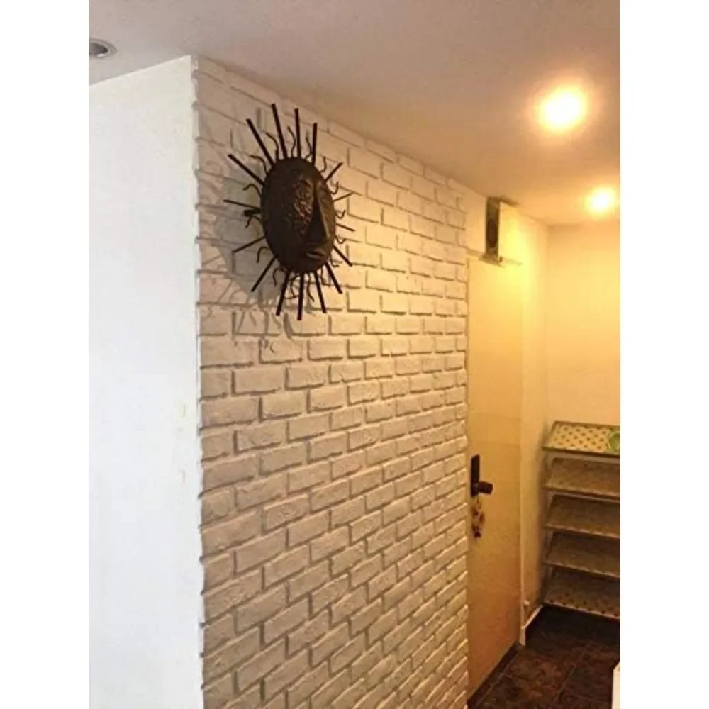 Brick Wall Panels, 3D Wall Panels FRP  for Bedroom Dining Hall Restaurant Coffee Bar Decor, Ancient Surface Hard Design