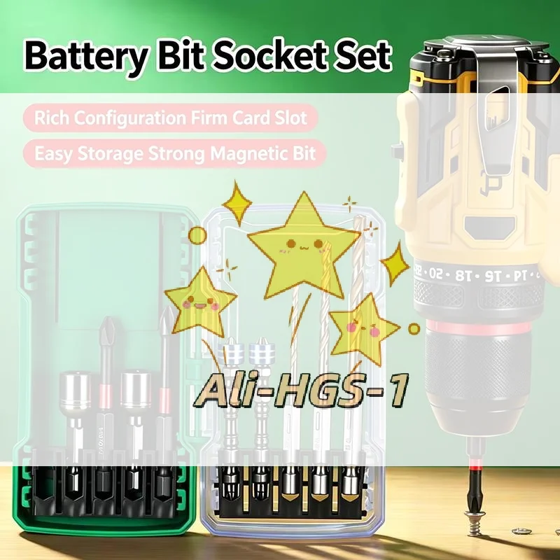 10PCS High Performance Impact Bit Set Fast Driving Hex Shank Drill Bits for Contractor Jobs Daily Repair Maintenance
