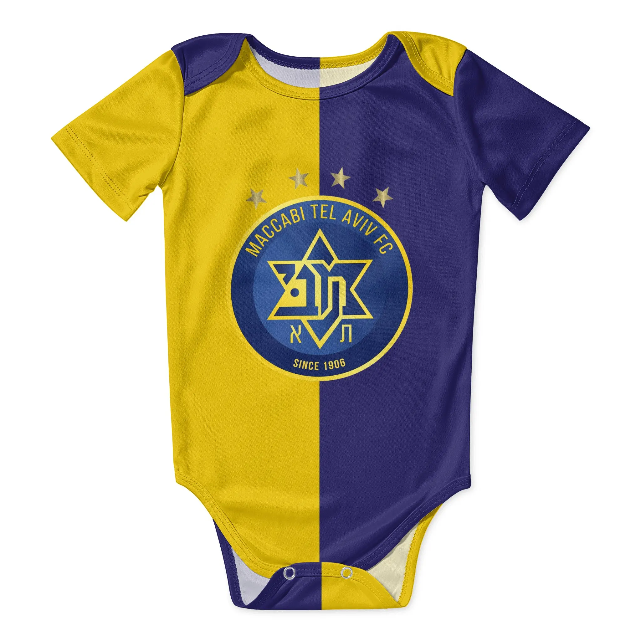 Maccabi Tel Aviv Baby Bodysuit Unisex Shirt Newborn Onesie Boy Girl Undershirt Outfit Baby Romper