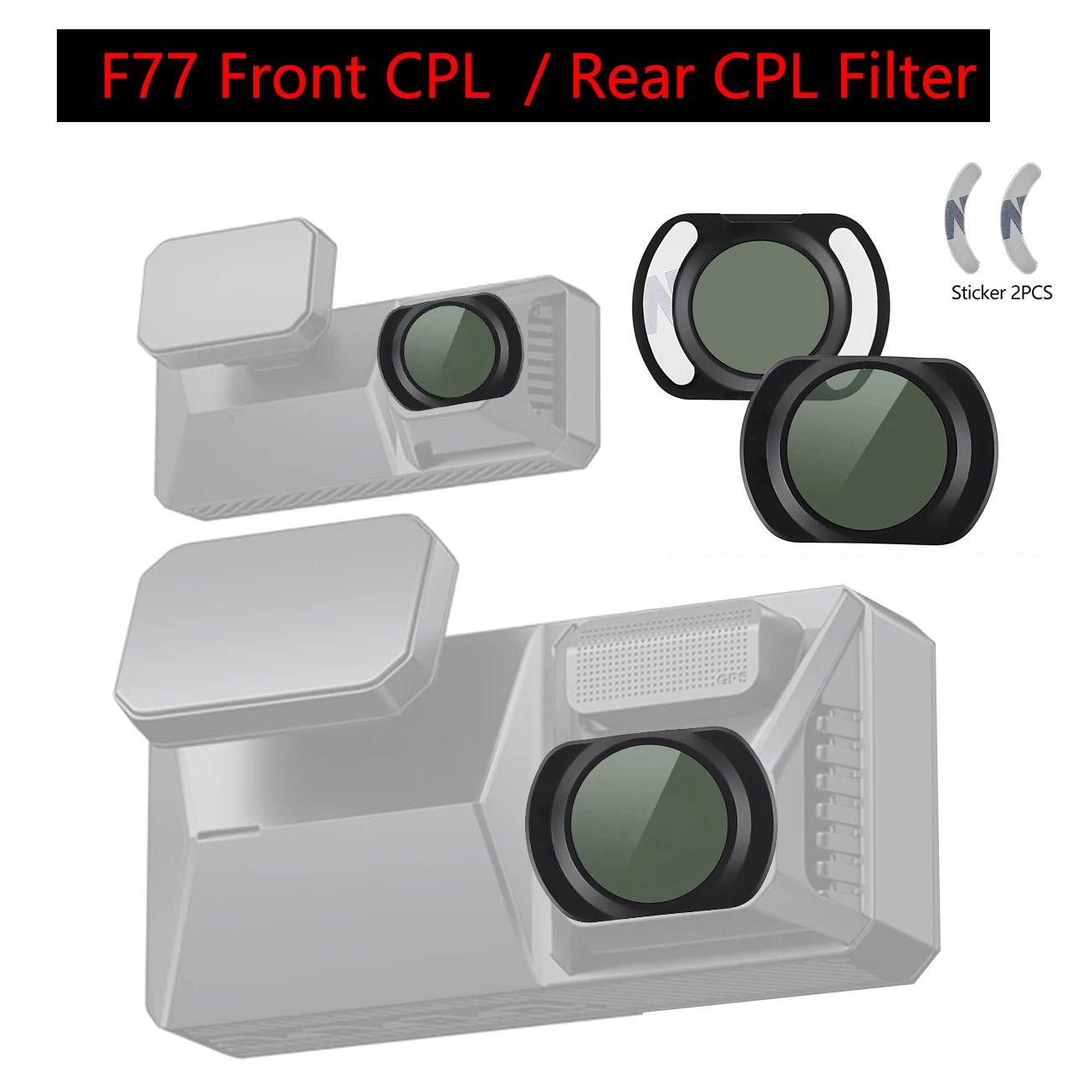 لمرشح REDTIGER Dash Cam CPL عدسة HD حماية من الغبار مضاد للوهج لكاميرا REDTIGER الخلفية CPL #1