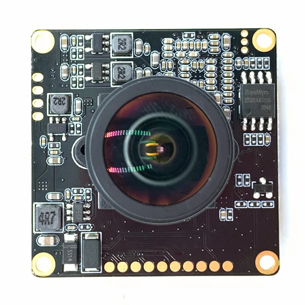 5.0MP Super Starlight 0.001Lux AI Wireless Night Vision IP Camera Module With Audio, SD Card Slot 128G 1.7mm Fisheye Lens