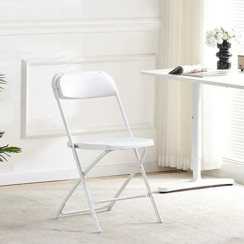 Outdoor Dorm Lounge Chair Dinning Chair Portable Folding Chair Backrest Influencer Photo Prop Office Plastic Backrest Chair