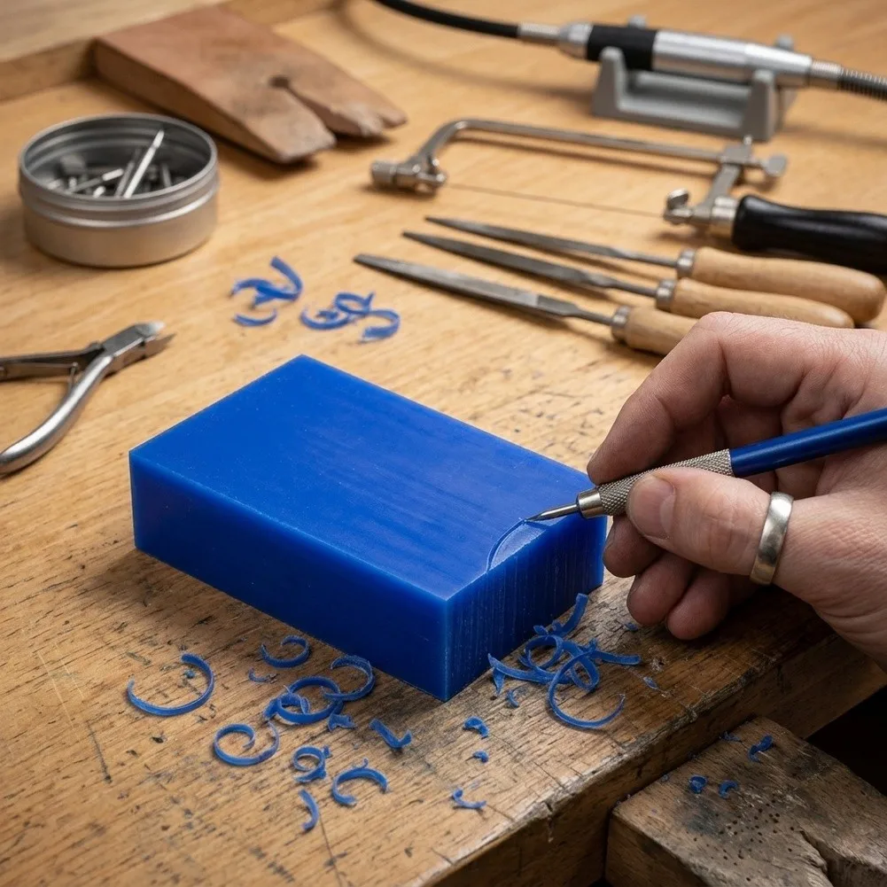 Carving Wax Block Lost Wax Casting Jewelry Molding Tool Blue Green Wax Slices For Carving Molds Sculpting Engraving