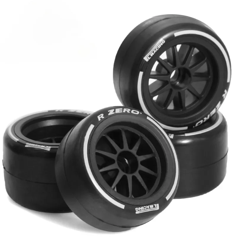 1/10 Tamiya F1 RC auto-upgrades - 4 stuks 60 mm racebanden hoge grip geïmporteerde rubberen warmte-geactiveerde banden met 14 mm zeskant