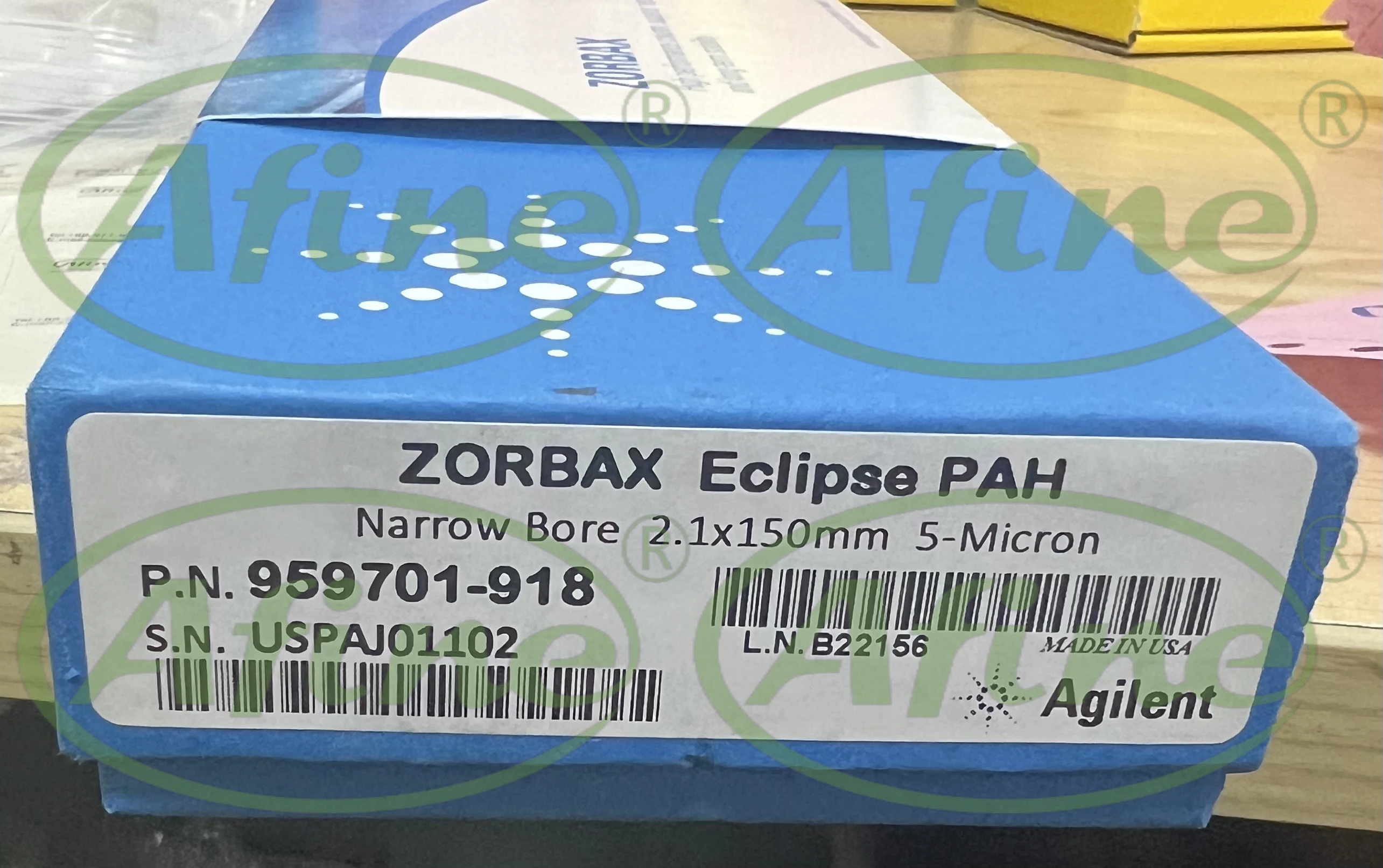 AFINE Agilent 959701-918 ZORBAX Eclipse PAH Column, 2.1 x 150 mm, 5 µm