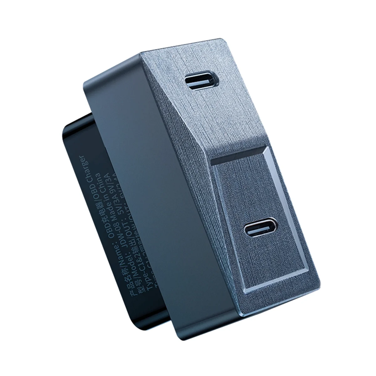 Adaptador OBD oculto para Tesla modelo 3 Highland 2024, carga rápida, 27W, Plug and Play, USB-C, puertos duales