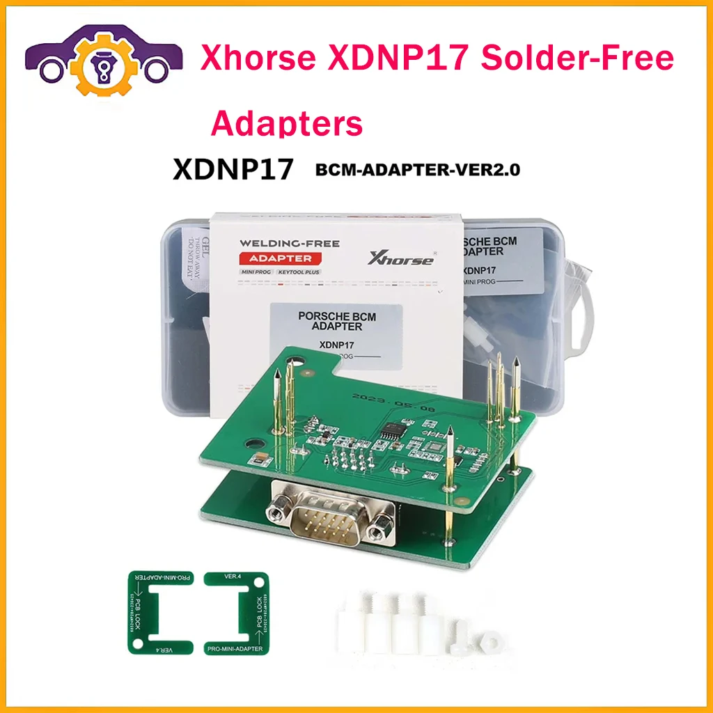 Original Xhorse XDNP17 Solder-Free Adapters for Porsche Work with VVDI Prog/ MINI PROG and KEY TOOL PLUS