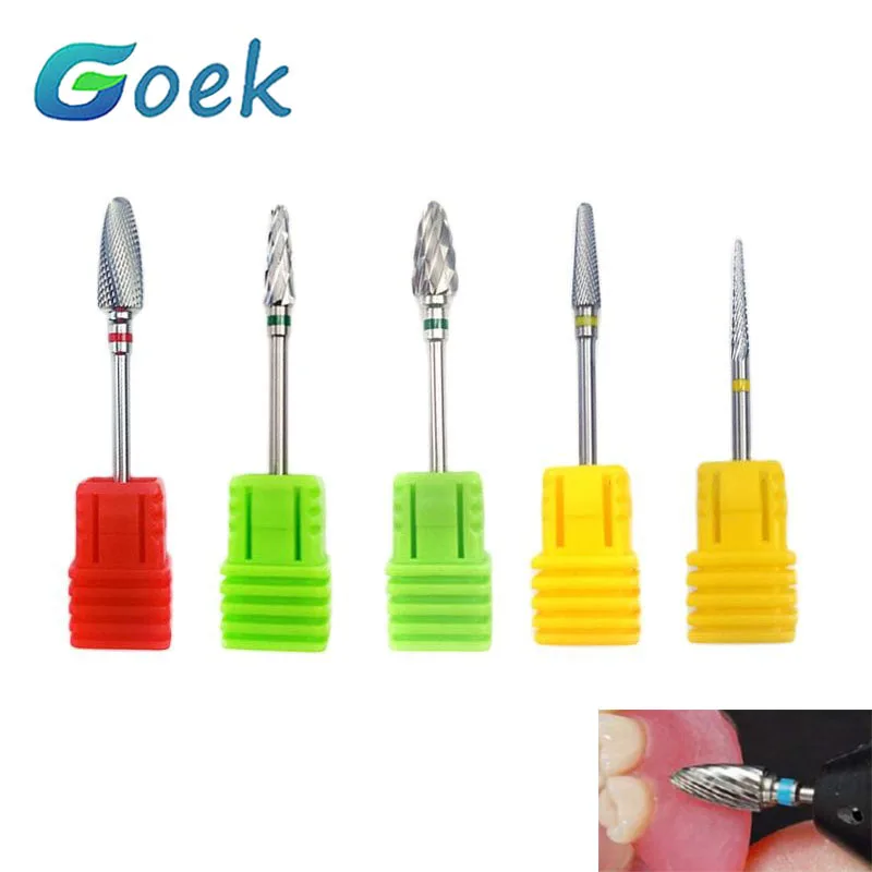 1pcs Dental Burs Tungsten Carbide Cutter .HP Drill Bits Dentistry Materials Lab Tools SFE SCE FE