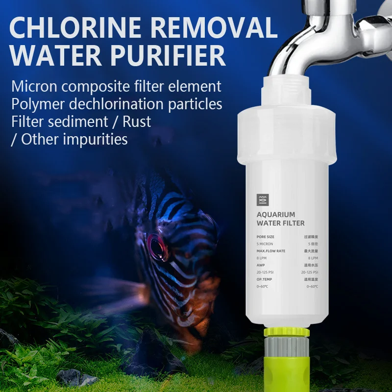 

Fish Tank Tap Water Removal Filter Water Tank Filter Water Changer Fish Tank Dechlorinator Equipment Aquarium Filter Accessories