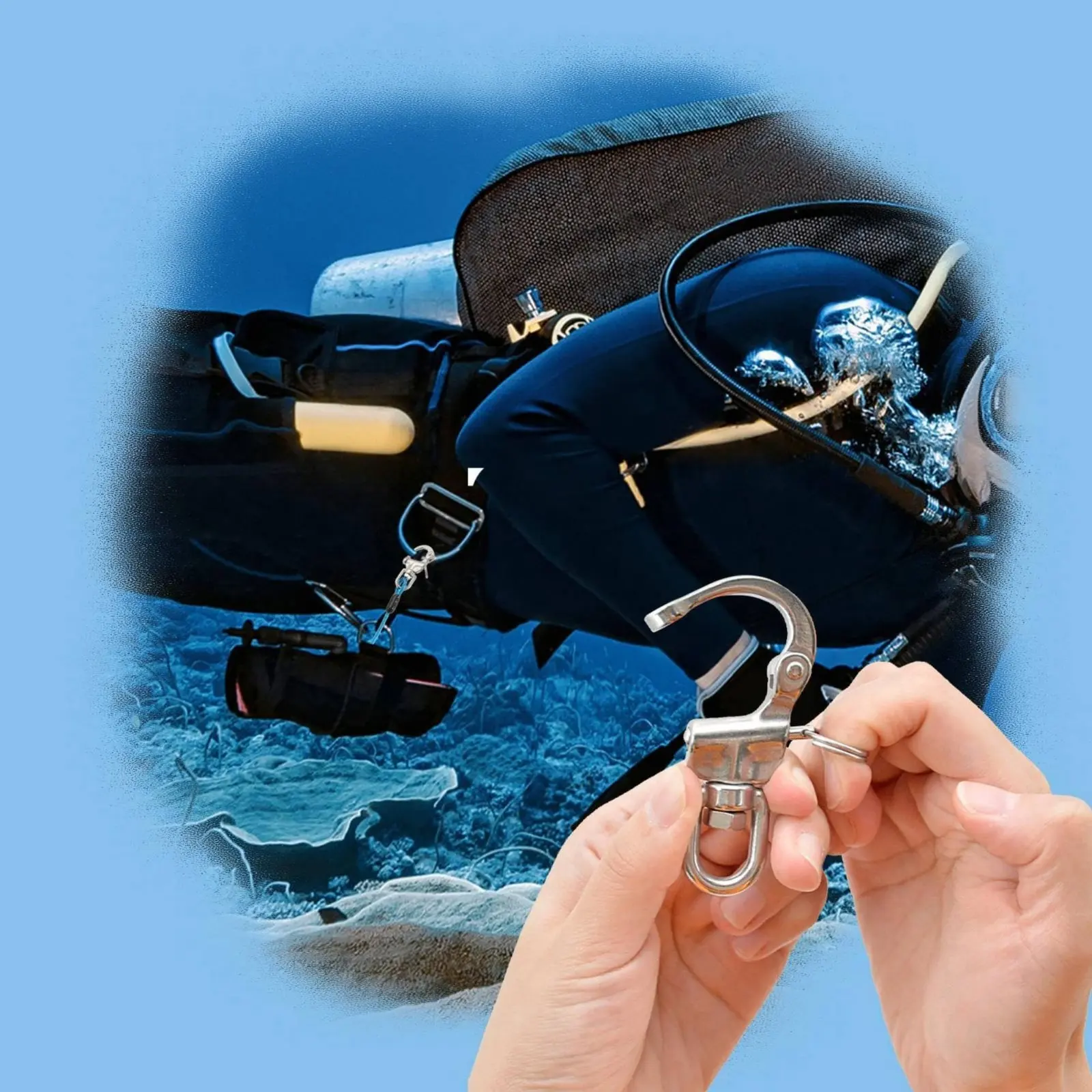 

316 Stainless Steel Rotating Quick Release Snap Ocean Hardware Sturdy Duty for Sailors