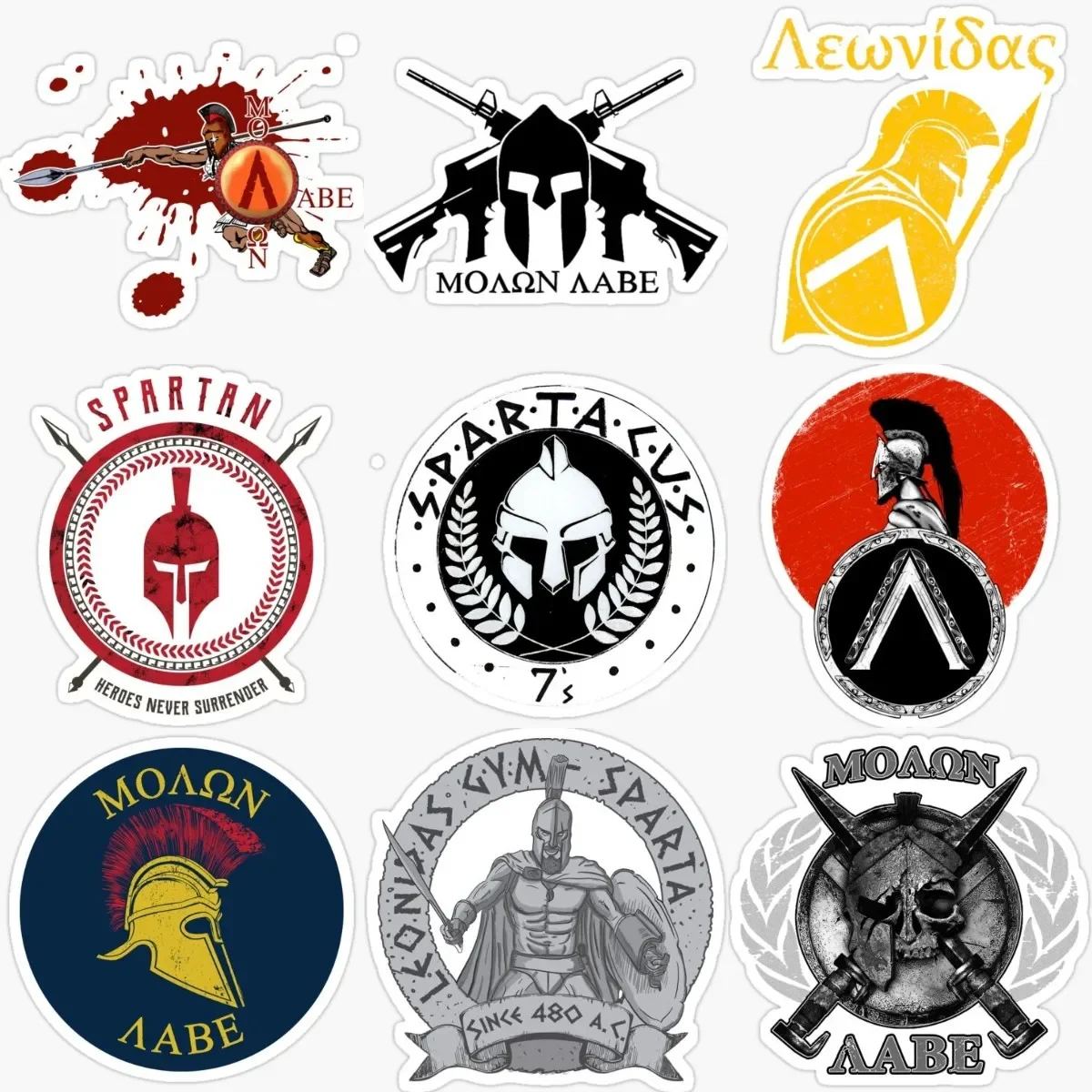 

Creative Spartan Warrior Helmet Personalized Stickers Accessories for Decorate Car Suv Van Wall Window Table Bicycle Helmet