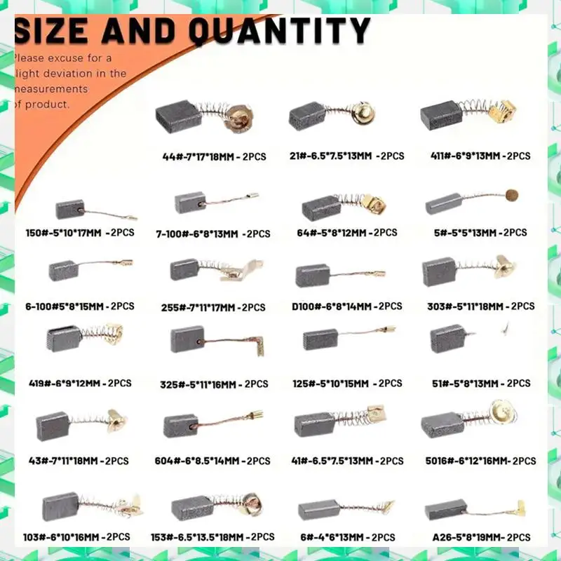 

Угольные щетки FIZP Угольные щетки для шлифовальных машин и электродвигателей Детали электроинструментов Аксессуары для электродвигателей