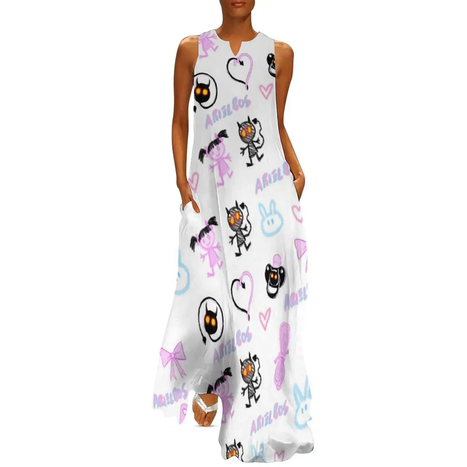 

DD & LG White Long Dress Dresses for wedding party Women's dress Dress