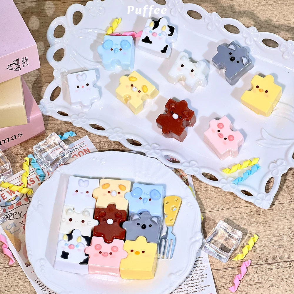 퍼즐 식품 등급 실리콘 스퀴시 장난감, 수제 스퀴시, 크림 같은 부드러운 접착제 느린 리바운드 짜기 장난감, 끈적끈적/다채로운