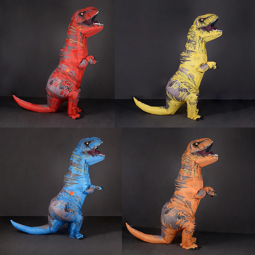 

Adult and children's Tyrannosaurus Rex inflatable mascot costume Halloween outdoor performance birthday party role-playing