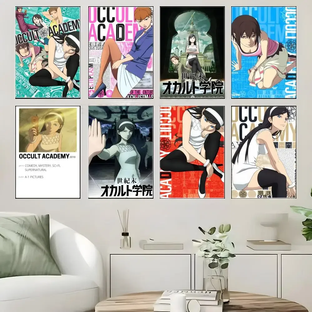 Anime O-Occults Academys Poster Self-adhesive Art Waterproof Paper Sticker Coffee House Bar Room Wall Decor