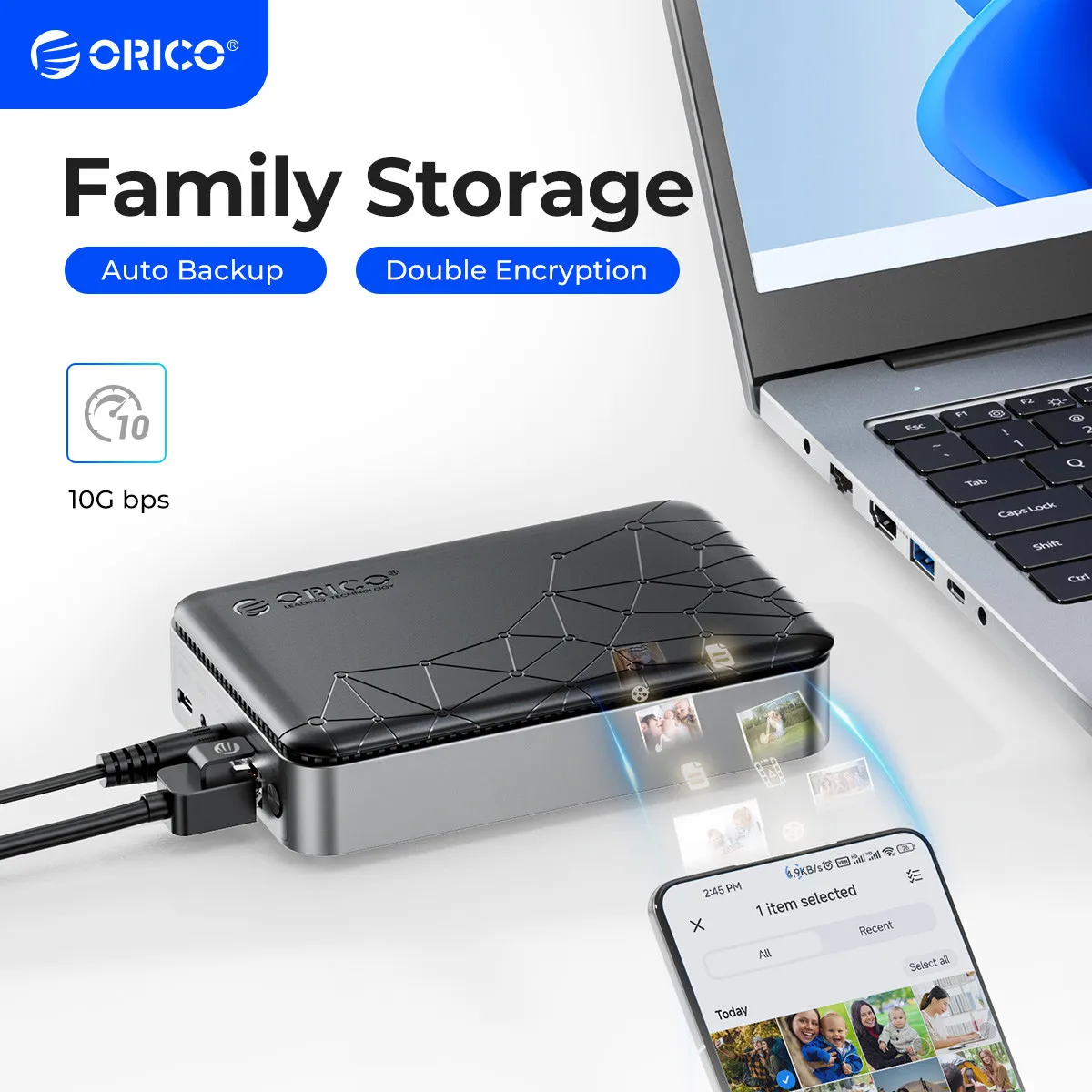 ORICO Personal Private Storage Type-C Port 2.5