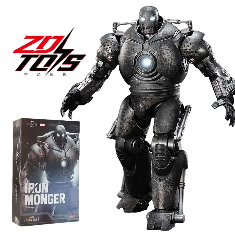 ZD Original Tony Stark Iron Man Iron Monger Action Figure Sammeln Desktop ornament Garage Kit Modell Spielzeug Kinder Geburtstag Geschenke