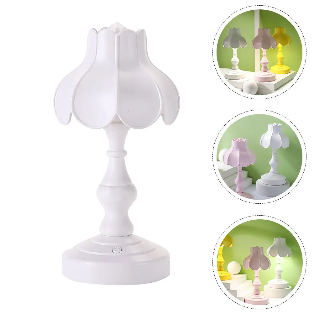 

1Pcs Lotus Table Lamp Premium Material Exquisite Night Light for Bedroom Living Room Study Decorative USB Charging Bedside Lamp