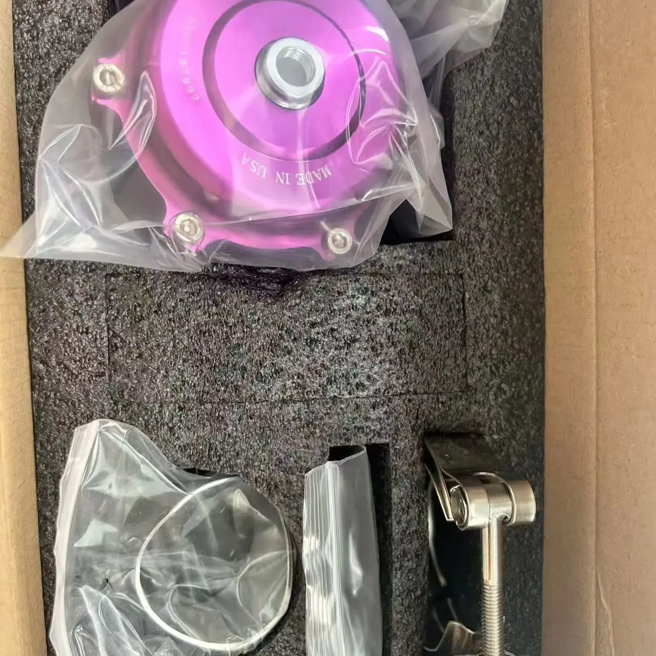 ألومنيوم عالمي Jdm 50 مم تفجير Q Typer BOV مع شفة شريط V مع شعار عالي الجودة #2