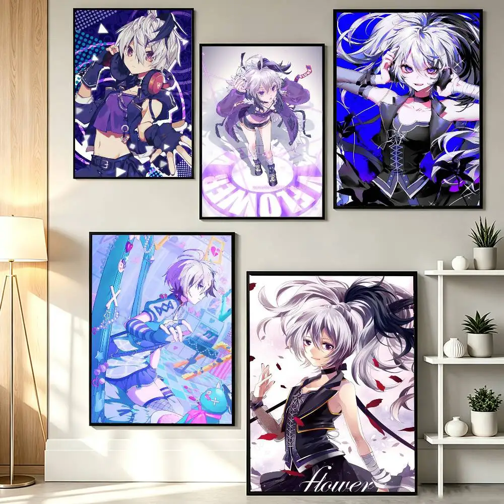 COOL v flower Poster HD Self Adhesive Waterproof Wall Art Ideal for Home Office Dorm Gift