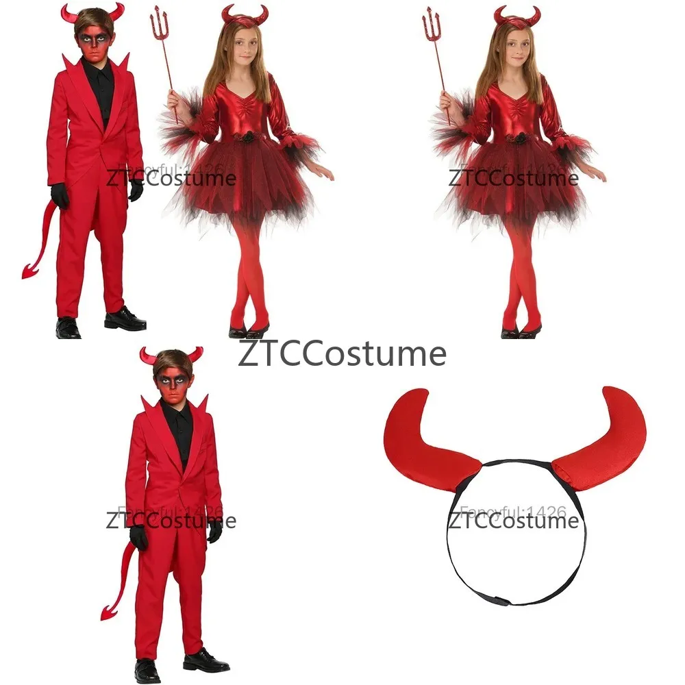 

Red Bull Devil Costume Halloween Cosplay for Men Women Kids Masquerade Party Stage Performance Uniform