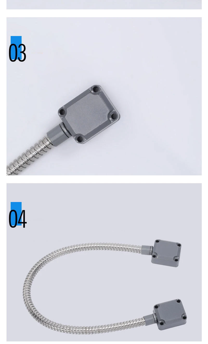 5pcs Door Loop  Aluminum Alloy Conduit Wire Protector Stainless Steel Hose Inner Diameter: 10mm For Door Locks