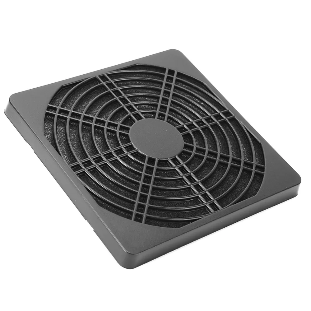 2PCS Durable 12cm Fan Dust Filter Cover Reusable Black Computer Chassis Cooler PC Cooler Fan Dust Filter PC Computer