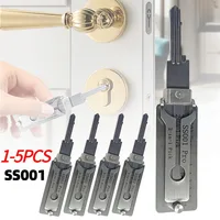 Decodificador de llave de acero inoxidable SS001, herramienta manual con gancho de precisión, Kit de reparación de pastilla de junta tórica, herramientas de mantenimiento manual, 1/2/3/4/5 Uds.