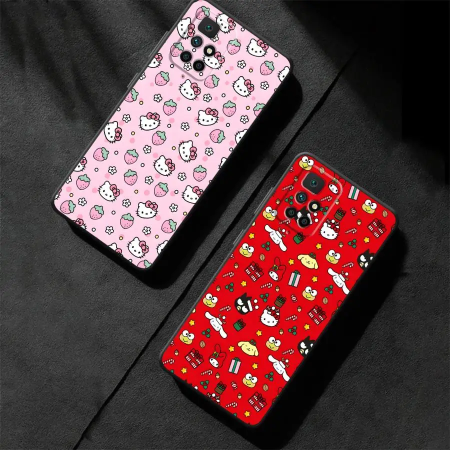 حافظة لهاتف شاومي ريدمي A3 K40 K80 Pro 9 A4 14C 10 12C A1 A2 Plus A5 13C شعار سانريو هالو كيتي #2
