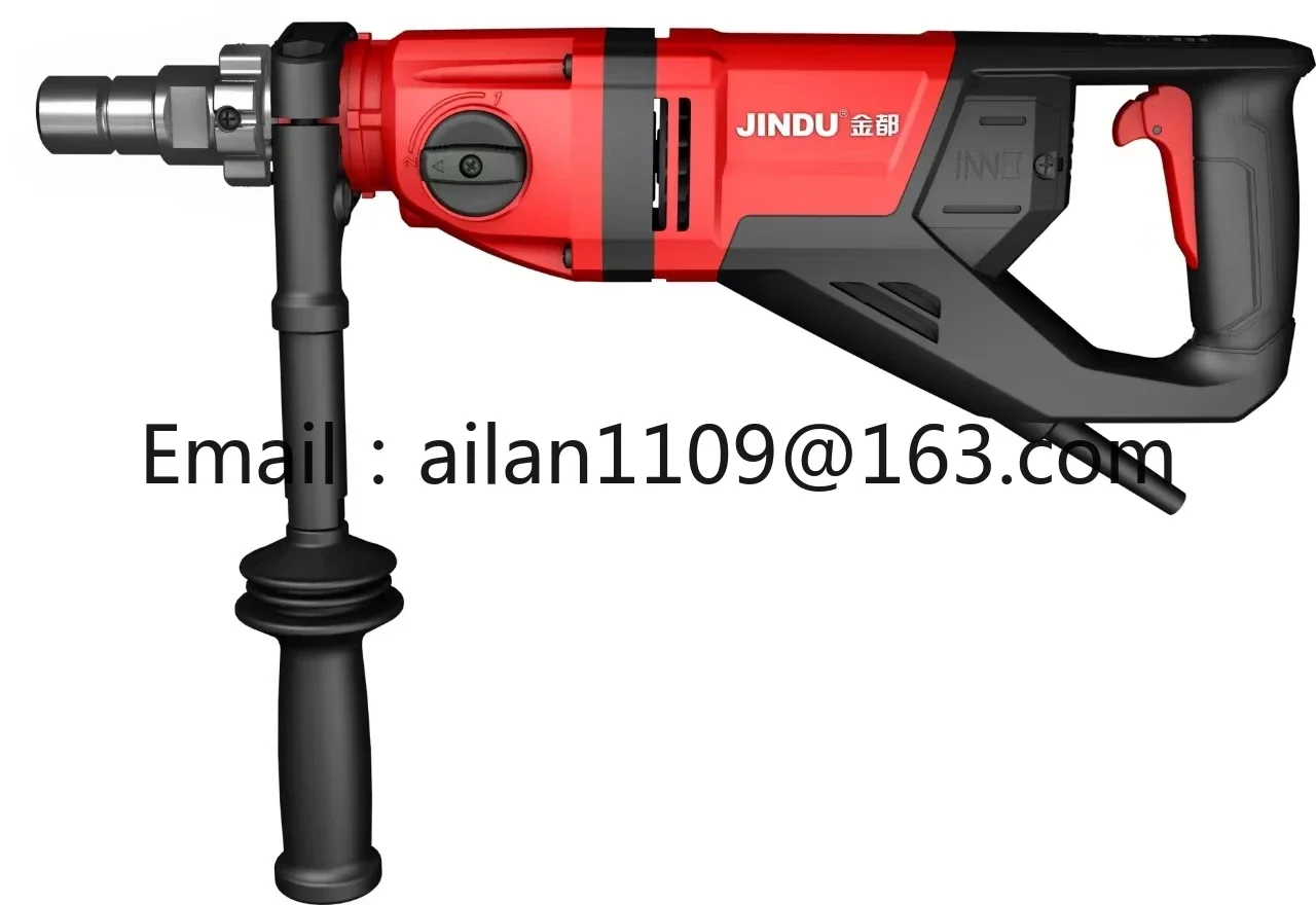 Portable Diamond Core Drill Machine,2 Speeds with Impact Function - Two Speeds with Auto-stop