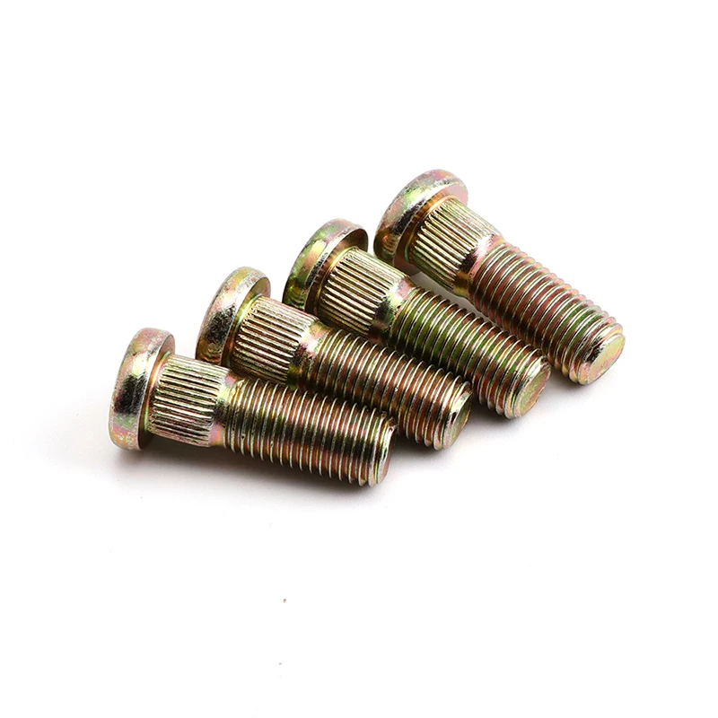 4 Pcs/lot Spline Screw M10*1.25 Wheel Hub Stud 10.9 steel for ATV UTV Buggy Kart Quad Bike Accessories