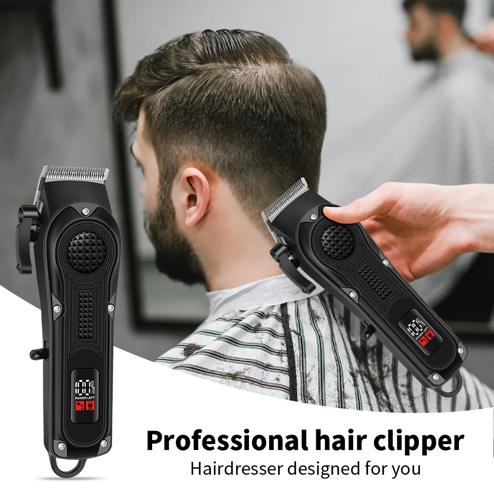 HIENA مقص الشعر اللاسلكي المحمولة آلة قطع الشعر الكهربائية صالون حلاقة تصفيف الشعر التهيأ المتقلب الرجال الحلاقة الحلاقة