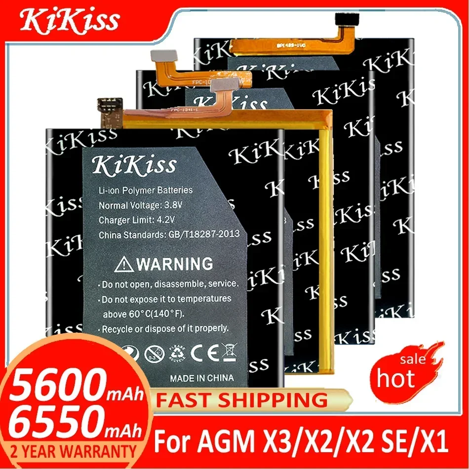 

Аккумулятор KiKiss для AGM X3 X2/X2 SE X2SE X1 X 3 X 2 X 1 Аккумуляторы + Трек НЕТ