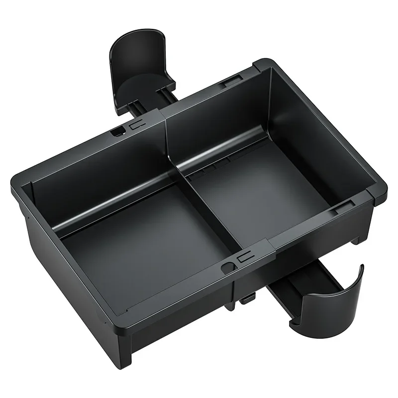 

GEFENSI Car Center Console Organizer With 2 Water Cup Holder, Fit For 99% Auto Front Seat, Back Seat, Armrest Storage, Car Acces