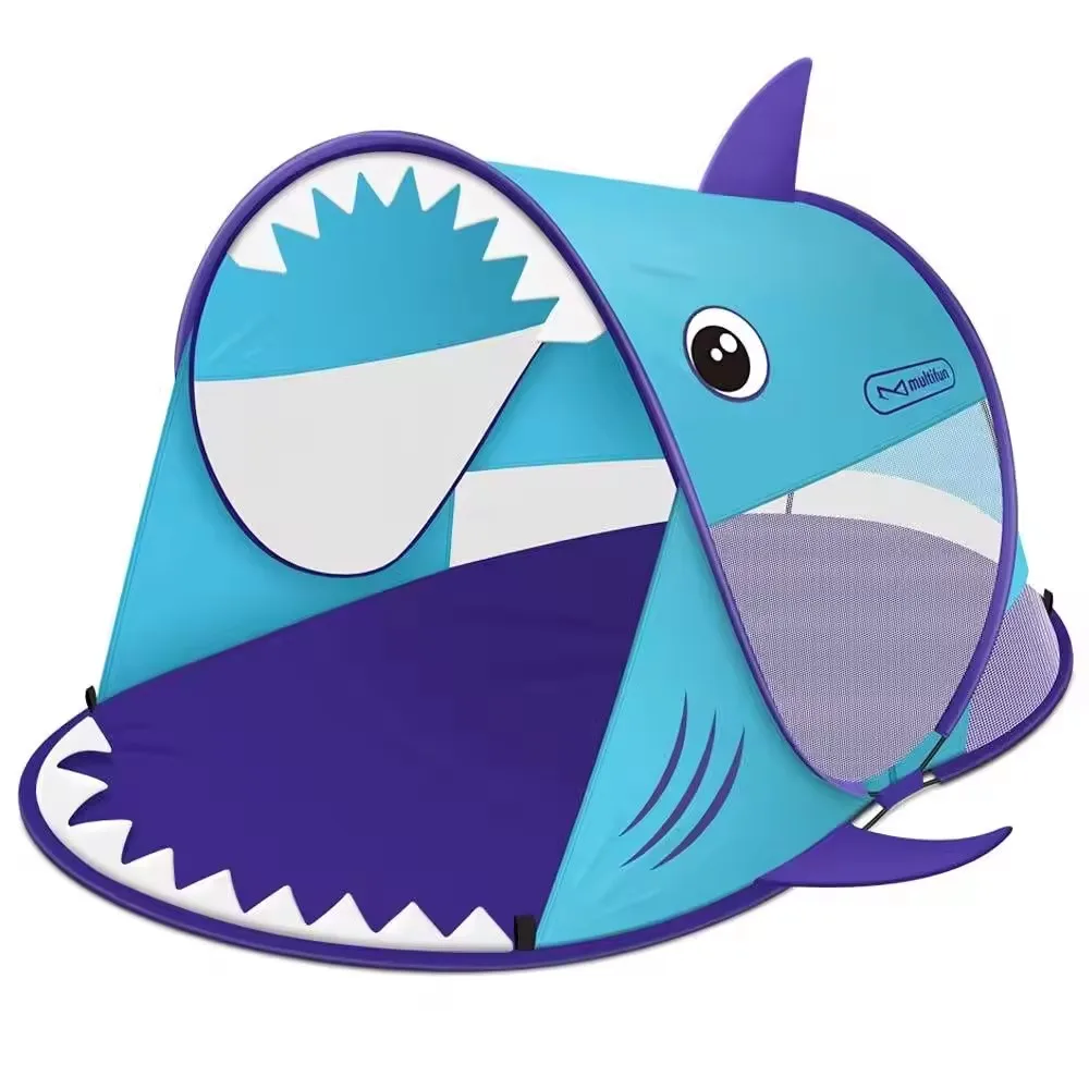 

Sun Shelter Easy Setup Shark Portable Beach Tent Pop Up Fold Sun Shade Canopy Upf 50+ Lightweight Cabana Baby Beach Tent