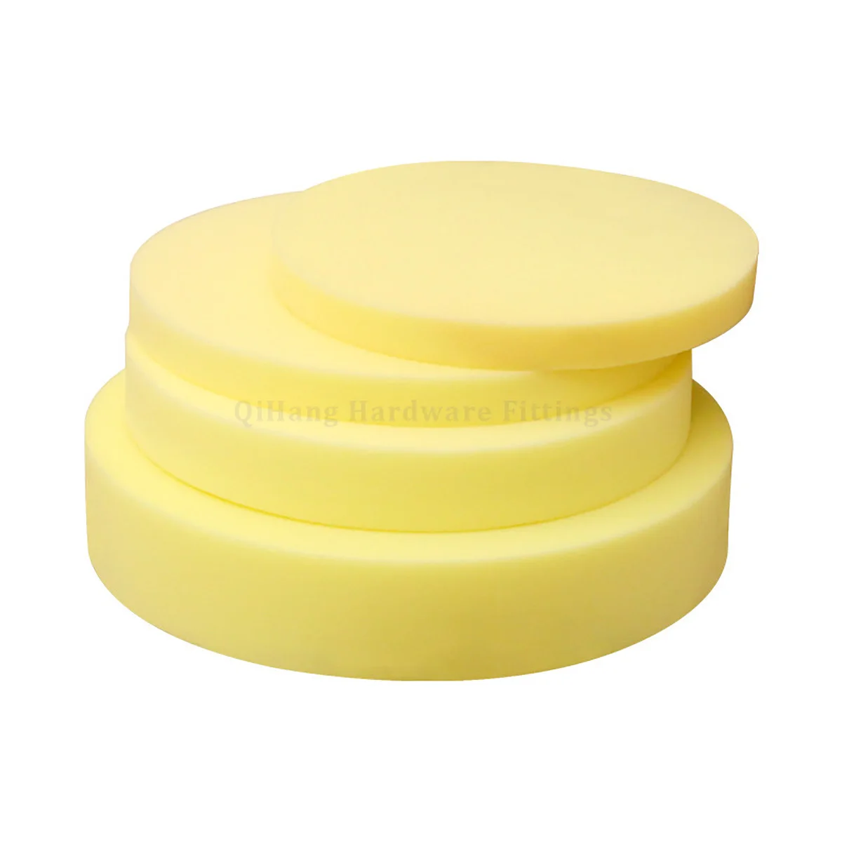 Round High Density Sponge Pad, Thick Stool Cushion Insert, Pouf Inner Liner Foam Core for Chair Seat Replacement Dia 28-60cm