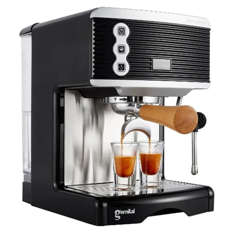 Cafetera Espresso semiautomática multifunción para el hogar, 15 BAR, para hacer café, vapor y agua caliente, bomba italiana ULKA