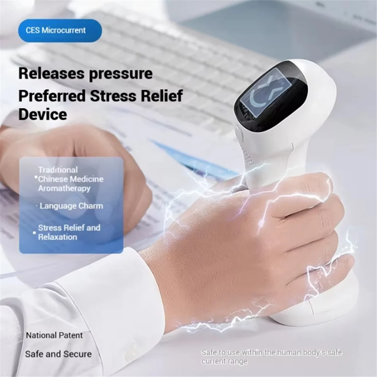 ABST AI Smart Sleep Aid Device Hand Therapy Device for Arthritis,Pain Relief, Stress Relaxation, Sleep Improvement