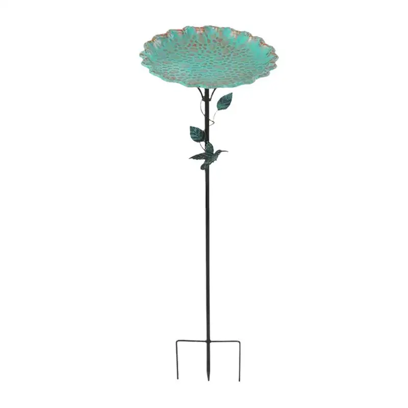 

Bird Bath For Garden Bird Bath Outdoors Feeder Bowl Stake Multi-Functional Rust-Proof Birdbaths Yard Decor For Farm Pathway