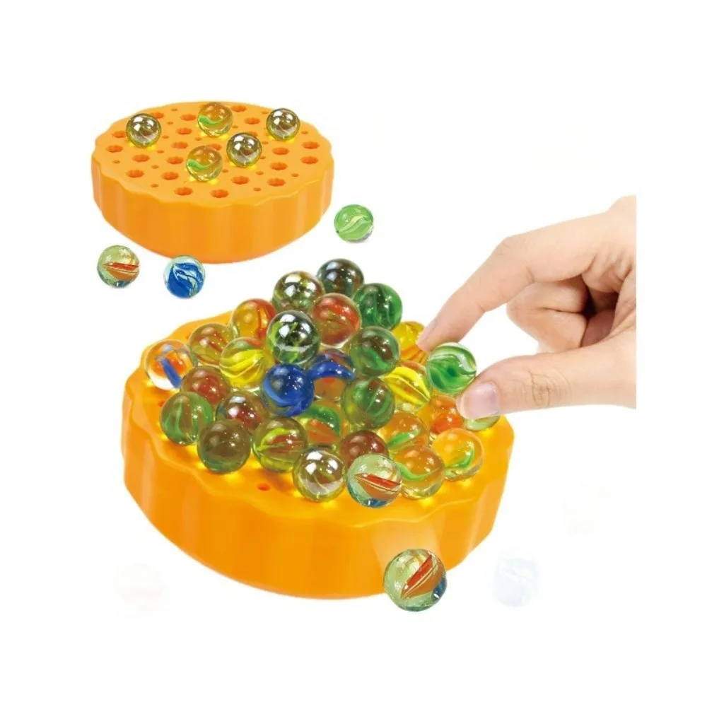 Juego de equilibrio de bolas de canicas coloridas, interacción entre padres, coordinación mano-ojo, entrenamiento, juguetes de matemáticas Montessori, diversión, 60