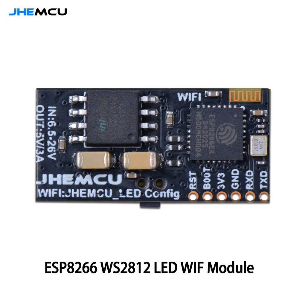 JHEMCU ESP8266 WiFi WS2812 LED Controller Module 5V 3A BEC for FPV RC Drone Quadcopter DIY Parts