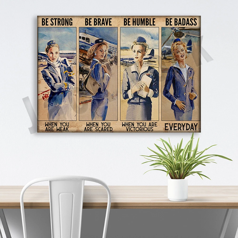 تكون ملصقات مضيفة المضيفة قوية عندما تكون ملصقات ضعيفة لتزيين الحياة المنزلية #4