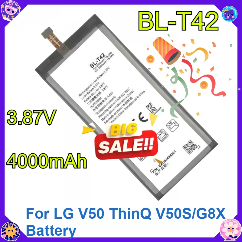 

New BL-T42 For LG V50 ThinQ V50S/G8X Battery New BL-T42 High Quality Replaceable Battery BL-T42+Tools