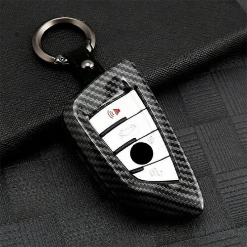 

A+ For BMW X1 3 5 6 7 Series F10 M Carbon Fiber Car Key Fob Cover Case Shell Skin