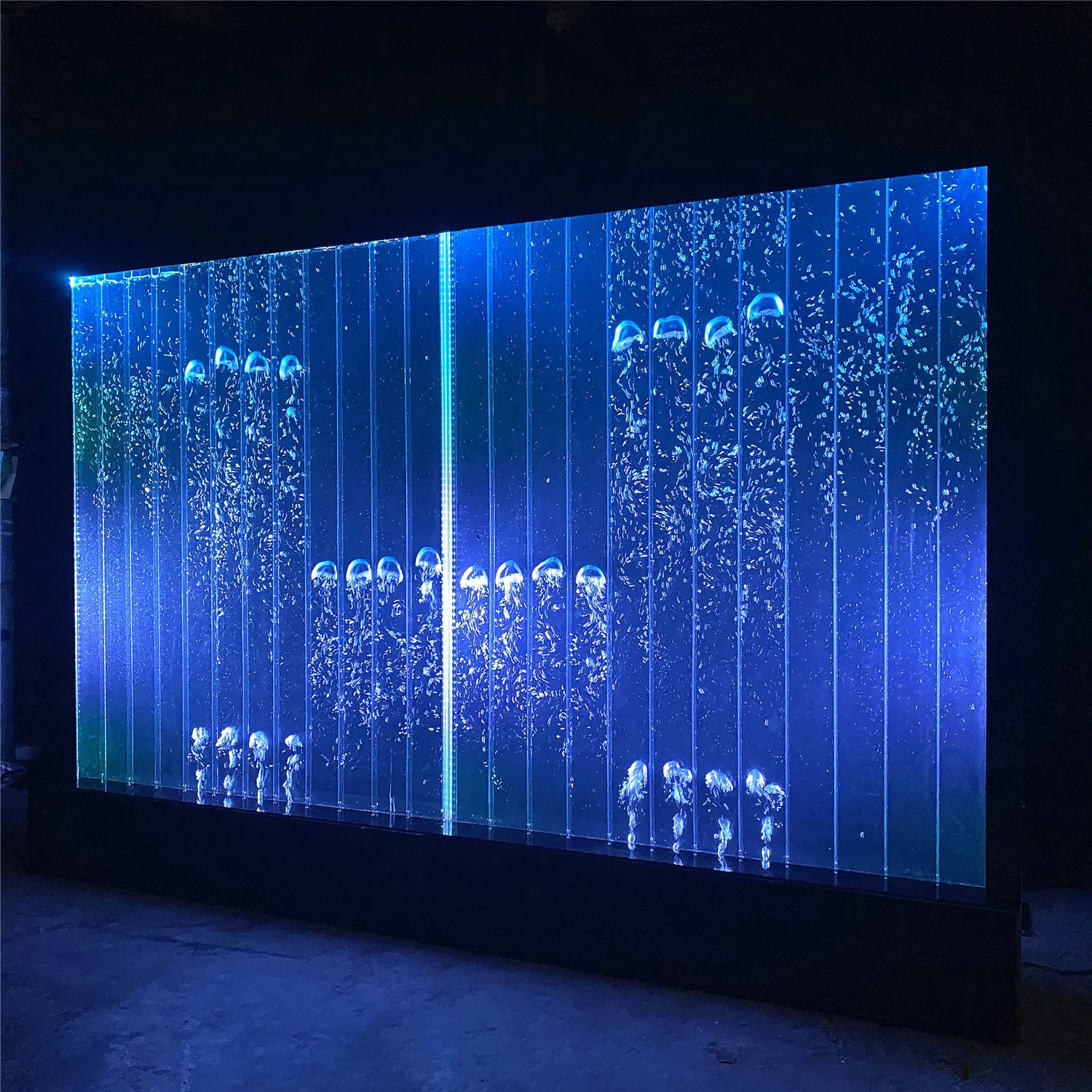 ฉากกั้นห้องตู้ปลา LED โมเดิร์นแบบกำหนดเองได้ พร้อมฟองน้ำและผนังน้ำแบบถอดได้