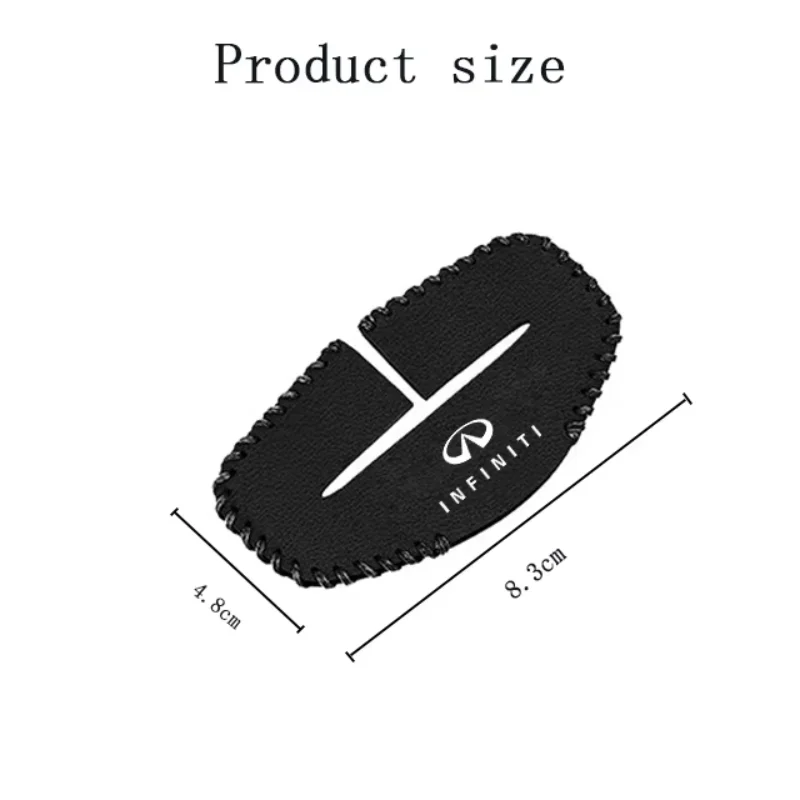 Leather Car Seat Belt Buckle Clip Cover Protector Anti-Scratch Case For INFINITI FX35 Q50 Q30 ESQ QX50 QX60 QX70 EX JX35 G35