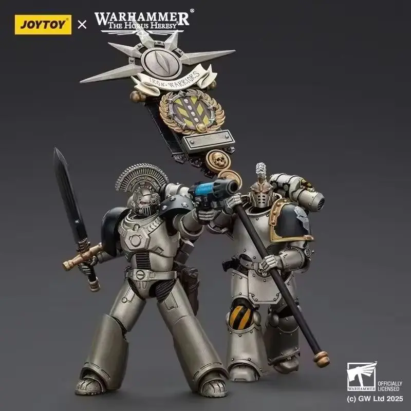 

JOYTOY "The Horus Heresy" Warhammer Sergeant Command Squad Iron Warriors Tactical Chosen With Legion Standard Action Figure Doll