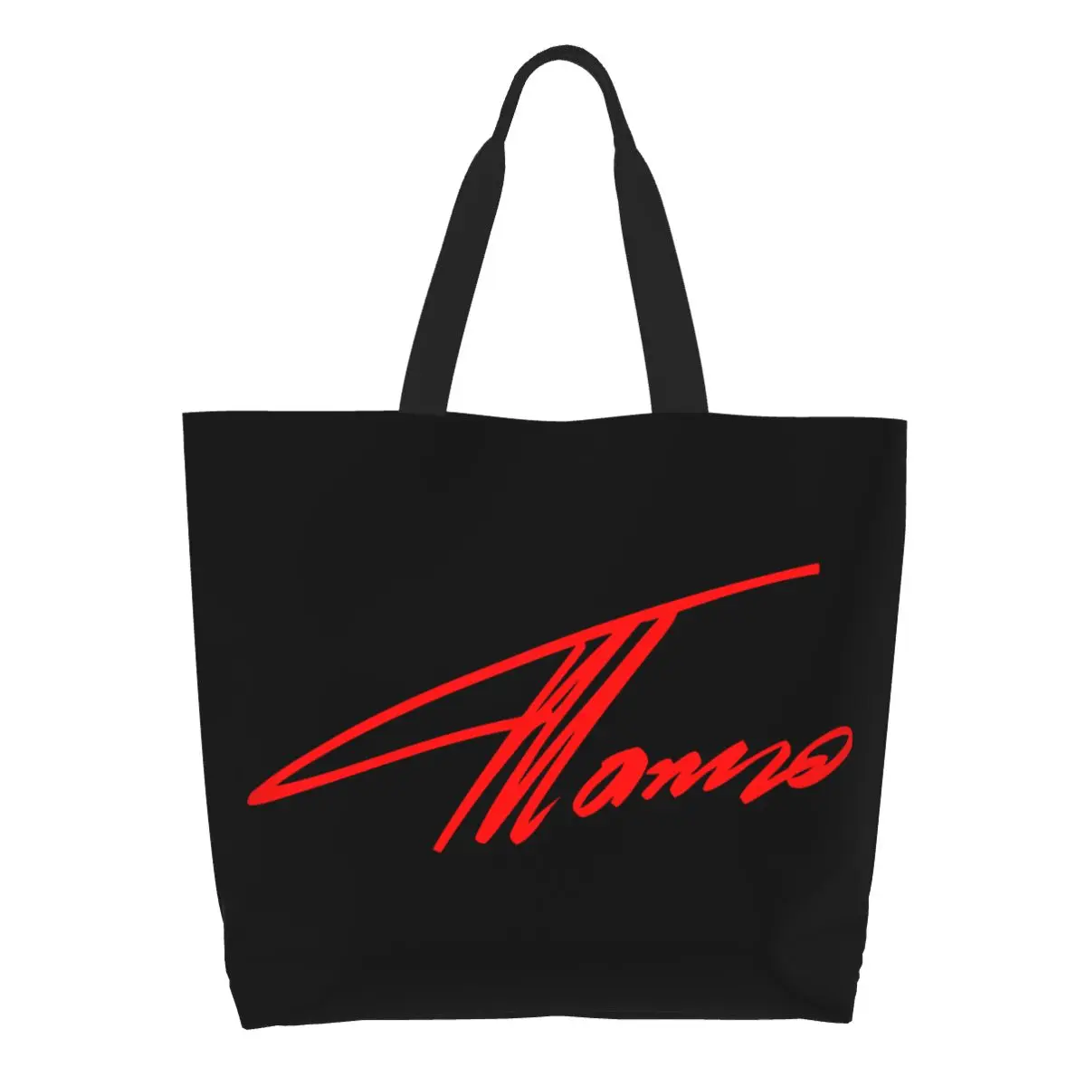 Funny Print Red Alonso Sports Car Shopping Tote Bags Reusable Canvas Shoulder Shopper Fernando Motor Race Handbag